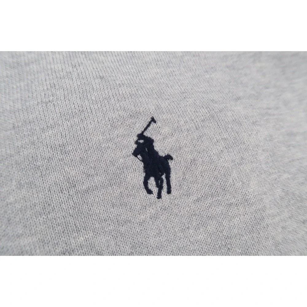 Polo Ralph Lauren Men's 3XLT Tall Gray Lightweight Knit Sweater V-Neck Pullover - Picture 4 of 11